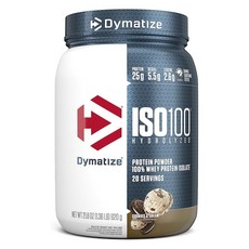 Dymatize ISO100乳清蛋白粉 奶油餅乾口味, 620g, 1罐