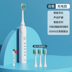 HYLSS 白色 聲波電動牙刷 口腔清潔 深層潔淨, 1個, 如圖所示1483, S6充电 白色
