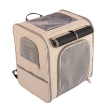 貓咪狗狗便攜背包可折疊大容量手提外出透氣太空窗大號出行雙肩包, 1個