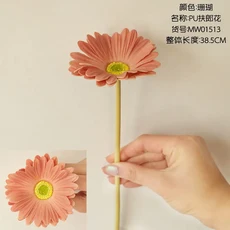 인조 거베라 꽃 웨딩 스타일 홈 데코 장식 38.5cm
