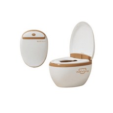 淘氣寶貝 嬰兒馬桶 帶音樂 酷炫燈光 仿真流水聲 1-6歲兒童坐便器 音樂馬桶, 咖啡色