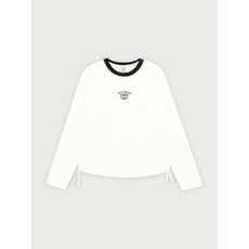 매장정품 HANGTEN 행텐 TEENS 틴즈 여아 사이드 셔링 배색 롱슬리브 티셔츠_003(14510-131-201-03) 14510-131-201-03 1350978