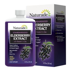 Naturade 接骨木萃取維生素C加鋅果汁, 125ml, 1瓶