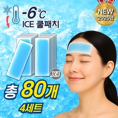 루베코 시원한 쿨패치 아이스 냉각시트 쿨팩, 80개