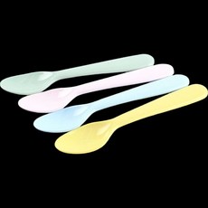 파스텔 디저트스푼 4개 수저 요거트스푼 숟가락 식기류