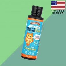 배린스 오메가 팔스 후티 프루티 탠저린 8온스 227g Barlean's Omega Pals Hooty Fruity Tangerine 8oz, 1