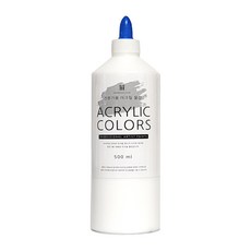 아크릴물감 500ml 화이트, 1개