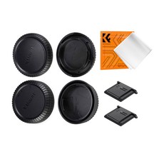 K&F CONCEPT 카메라 바디캡/렌즈캡/핫슈캡 키트 극세사융 포함 기종 옵션선택, 후지 X, 1세트
