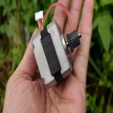 DC 6V 일본 42MM NEMA 17 스테퍼 모터 기어 포함 2상 4선 1.8도 듀얼 볼 베어링 CNC 로봇용 3.7 옴