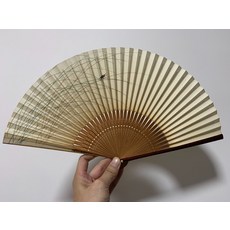 精品摺扇 夏日瓢蟲扇面, 如圖所示, 1個