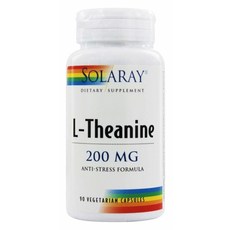 SOLARAY 左旋茶胺酸植物膠囊 200mg, 90 件, 1個