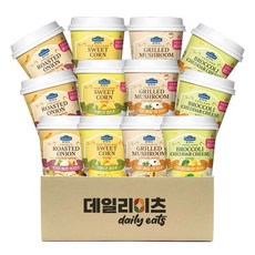 폰타나 컵수프 4가지맛 3개씩 총 12컵 믹스세트 (스위트콘3개+로스티드어니언크림3개+브로콜리체다치즈3개+그릴드머쉬룸3개), 12개, 20g