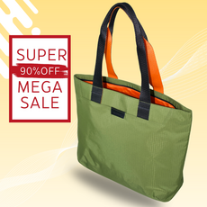 CHEVIAN 수납력 좋은 대용량 나일론 토트백 지퍼형