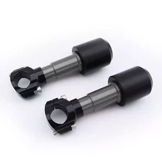 범용 오토바이 수정 된 떨어지는 보호 바디 프레임 슬라이더 충돌 방지 장치 클램프 마운트 Anti-Fall Rod, 20 28-33mm D Grey 1Pair