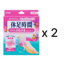 라이온 휴족시간 뒤꿈치 젤 시트, 2개, 8개입