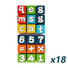 六面磁力方塊 益智玩具, 1個, 六面全能磁力方塊【18pcs】