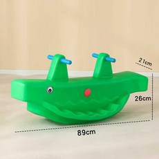 유아 3인용 2인용 플라스틱 시소 실내 야외 놀이 흔들, 1개, 2인용시소/그린/아웃도어내구성