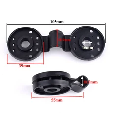 1 ~ 100pcs 태양 음영 그물 클립 홈 울타리 설치 후크 온실 차양 그물 클램프 야외 텐트 교수형 확장 그물, 04 1 Piece, 03 Black