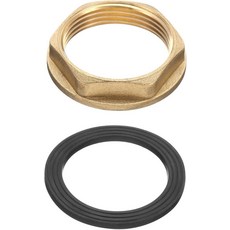 uxcell 황동 잠금 너트 파이프 피팅 G1-14-11 여성 헥스 주방 세면대 싱크대 배관용 실리콘 와셔가 있는 플랜지 싱글 홀 수도꼭지