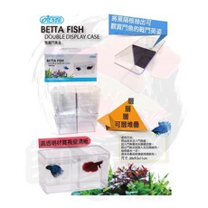 帥哥水族【ISTA 伊士達】雙層鬥魚盒 鬥魚隔離盒 透明鬥魚飼養盒 可堆疊, 1個