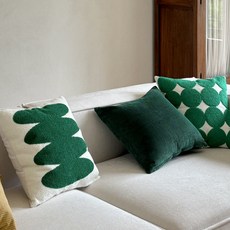 그린터치 쇼파 인테리어 쿠션커버
