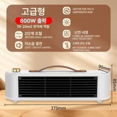 탁상형 전기 온풍기 사무실 원룸 미니 겨울 히터 난방기, 펄화이트, 기본 모델명/품번