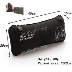 에어베개 에어폼 초경량 캠핑배개 캠핑에어매트 헬리녹스 헤드레스트 그레이, 팽창식 베개 블랙