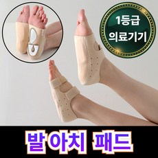 [의료기기] 자세명가 발 아치 뒤꿈치 발바닥 패드 좌우 1SET, 1세트
