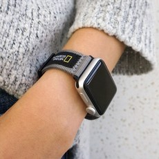 내셔널지오그래픽 키즈 NATIONAL GEOGRAPHIC MOBILE 워치 나토 스트랩 밴드 m2023122, 22mm, 그린