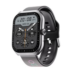 라플루 RS-C1AMD 아몰레드 2.1인치 통화스마트워치 AOD 스트랩+액정필름 추가구성 APP 연동 GPS 블루투스, 블랙