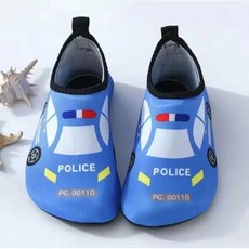 경찰차 남아용 플레쉬 워터슈즈