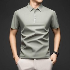 上衣男polo衫冰絲涼感運動上衣夏季透氣短袖大尺碼吸濕排汗時尚休閒速乾翻領上衣POLO衫冰絲短袖商務寬鬆工作服高爾夫T恤