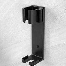 살림냥 무타공 고데기 거치대 드라이기홀더, 블랙 45mm