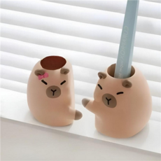 귀여운 카피바라 칫솔꽂이 곰돌이 카피바라 거치대 칫솔 홀더 욕실 커플, 커플set, 커플set