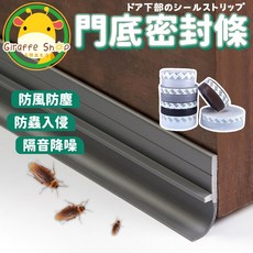 門底密封條 門縫條 門底縫細條 防蟲擋風條 冷氣防漏條 隔音條 防風門擋 門底堵縫條, 半透明色【長度1米】,寬度3.5cm, 1個