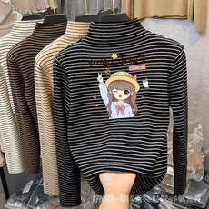 高品質 女童德絨半高領打底衫秋冬男女中大兒童保暖內搭長袖T恤洋氣上衣 HLA7