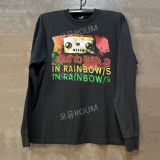 라디오헤드 RADIOHEAD 블랙 맨투맨 긴소매 티셔츠 봄 가을 유니섹스 긴팔티