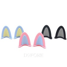 헬멧장식 고양이 귀 헬멧데칼, 블랙, 블랙