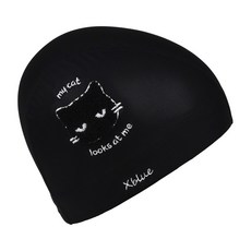 XBL-6201-08 룩앳미 부클 자수 메쉬 수모, 08, 블랙, 1개