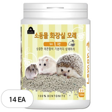 구딘 소동물 화장실 모래 레몬향, 1.5L, 14개