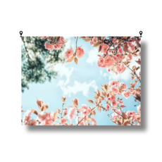 홈데코해룸 대형 패브릭 포스터, 분홍벚꽃하늘