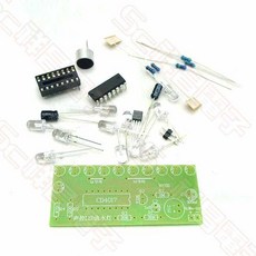 祥昌電子 DIY聲控流水燈套件 CD4017聲控LED流水燈 趣味電子製作教學