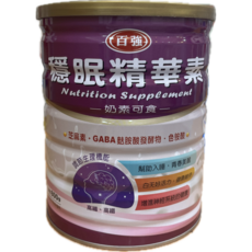 百強穩眠精華素 奶素可食 高纖 高鐵 添加色胺酸 幫助入睡, 800g, 1個