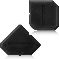 아웃투스 2피스 코킹 도구 세트 주방 욕실 바닥 실란트 밀봉용 실리콘 그라우팅 마감 오렌지, Black