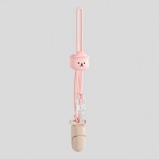 寶貝BABY+ 多功能奶嘴夾 奶嘴防丟鏈, 1個, 【雙夾】粉色, 粉色