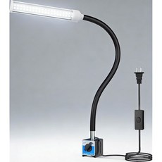 LED 기계 조명 구스넥 램프 클램프 온 구스넥 라이트 u2014 2500루멘 120볼트 클램프 베이스 공작 기계 및 선반용 산업용 조명 작업 램프로 이상적임 25W, YSX1100