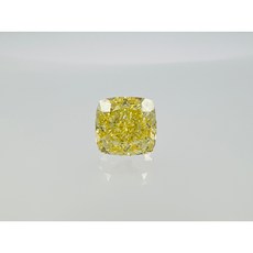 2.37克拉 枕型 黃彩鑽 FANCY VIVID YELLOW / VVS2, 1個