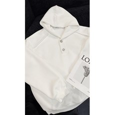 봄 가을 남자 긴팔 후드 맨투맨 캐주얼 풀오버 상의 루즈핏 후드티 심플 남성 맨투맨 니트 긴팔티 SYM