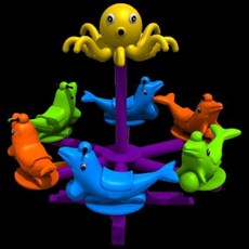 대형 회전 목마 놀이터 놀이기구 키즈카페 펜션 캠핑장, 61 정장