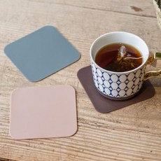 국산 실리콘 컵받침대 카페 티코스터 논슬립사각 10cm 컵받침주문제작 카페컵받침 찻잔, 사각 컵받침 다크그린